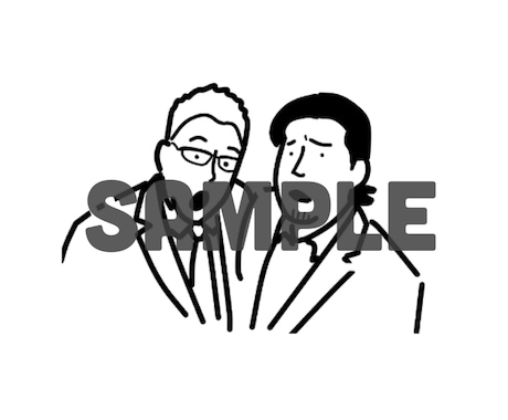 お洒落カフェ風シンプルイラストお描きします SNSアイコン・名刺等にご利用ください！ イメージ1