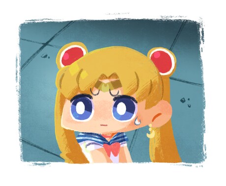 SNSアイコン・イラスト描きます クレヨン風タッチでかわいい雰囲気。オリキャラ・似顔絵も！ イメージ2