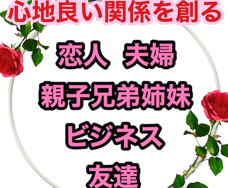 ふたりの生まれ持った相性分析致します 心地いい関係を作るためには何をすれば良いのか。 イメージ2