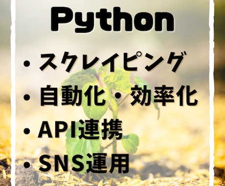 Pythonを使ってスクレイピングします 日々のデータ収集からSNS運用まで幅広く対応します イメージ1