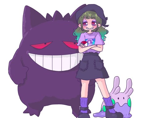 似顔絵やキャラクターをSNS用に可愛く描きます ゆめかわポップな絵柄でアイコンを書きます！ イメージ1