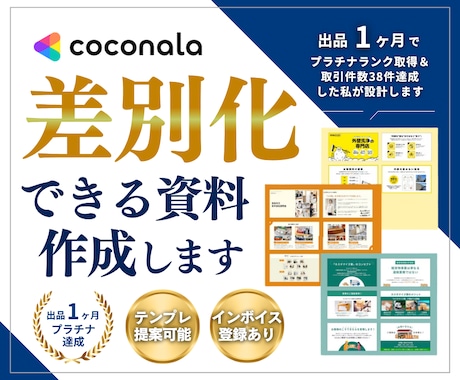 集客率＆信頼度UP【差別化できる資料】お作りします イメージ1