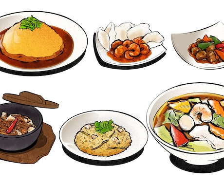 美味しそうな食べ物イラスト・フードイラスト描きます 商業利用可！飲食店のメニューなどのお洒落な食べ物イラスト イメージ2
