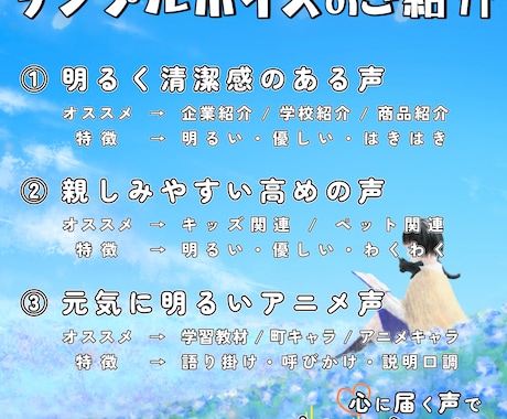 あなたの"夢" を 心に届く声でナレーションします 低コスト納品！！ YouTube解説/企業説明/商品紹介 他 イメージ2