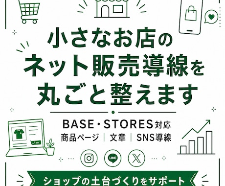 ネット販売導線を丸ごと整えます 商品ページ・文章・SNS導線まで設計 イメージ1
