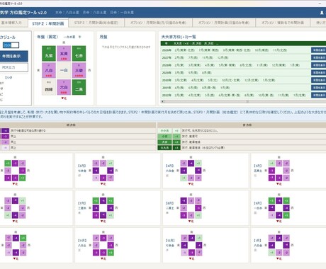 宗家師範監修　九星気学の方位鑑定ソフトを提供します 複数人の共通吉方位も探せます。気学が初めてでも高度自動鑑定！ イメージ2