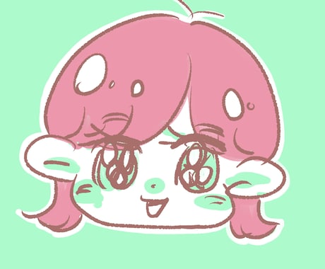 きゅるんとしたアイコン描きます SNSなどのアイコンにゆるきゅるイラストはいかがですか♪ イメージ2