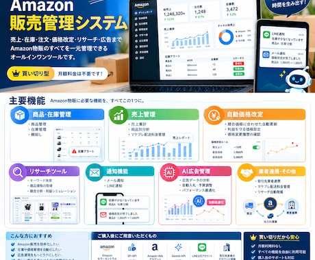 Amazon物販管理システムを制作します イメージ1