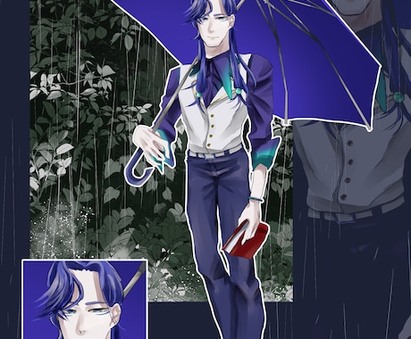 TRPGなどの立ち絵描きます ちょこっと一癖ある男性のキャラクターデザインが得意です♪ イメージ1
