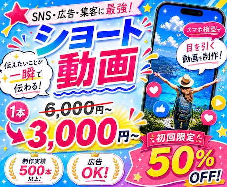 SNS向けショート動画を制作いたします イメージ1