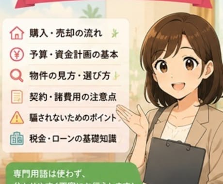 不動産購入・売却「初めの一歩」初心者向相談承ります 限定5名様まで50％OFFにてご相談承ります。 イメージ1