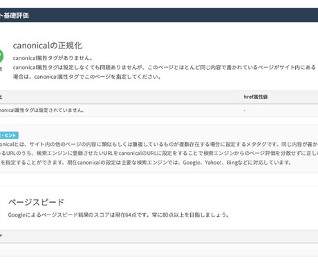 HPやLPのSEO内部対策レポートを作成します SEO対策達成率を、しっかり数字で表示します！ イメージ2