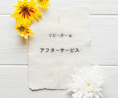 リピーター様専用となります ご案内させていただきました方へ イメージ1
