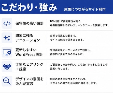 意味ある構造でお求め効果を生むHP制作をいたします 世界観×集客動線設計であなたの求める効果を イメージ2