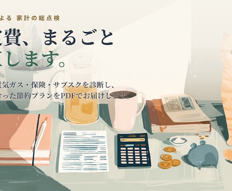 固定費まるごと診断｜あなたの節約プランを作ります ムダな固定費を見つけ、年間の節約プランを提案します イメージ1