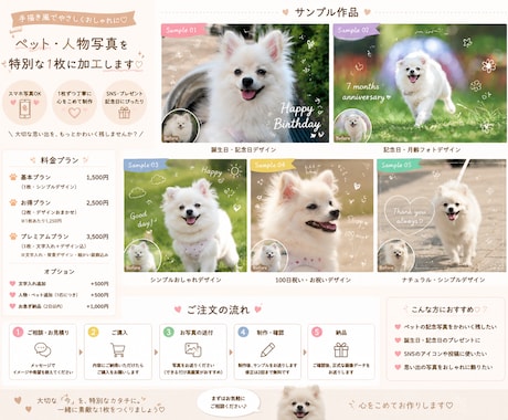うちの子を手描き風で可愛く加工します 大切な家族の「今」を世界に一枚だけの特別な写真にしませんか？ イメージ2