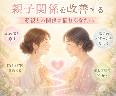 毒親との関係改善をサポートします 潜在意識から親子関係を見つめ直します イメージ1