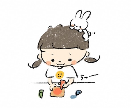 優しさ伝わるほんわかアイコン描きます あなたとあなたのお気に入りをイラストに イメージ2