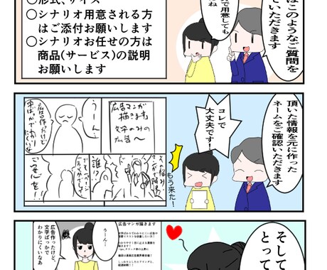 広告マンガ描きます 激安の1ページ10000円！！ イメージ2