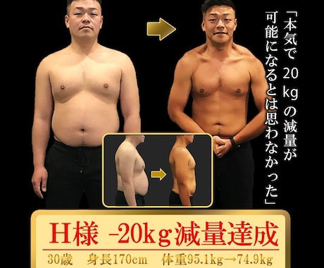 TVで活躍するプロが1ヶ月ダイエットサポートします 2ヶ月半で-25kg実績！ボディメイク580名以上実績！ イメージ2