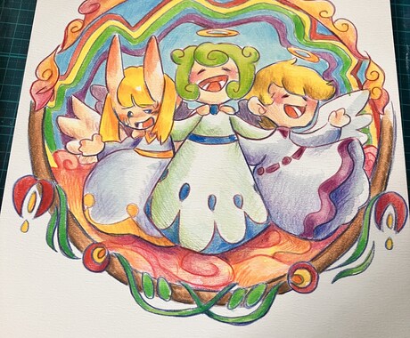絵本の様な優しいイラストを描きます 水彩と色鉛筆で絵本の様な世界観のイラストを作成します イメージ2