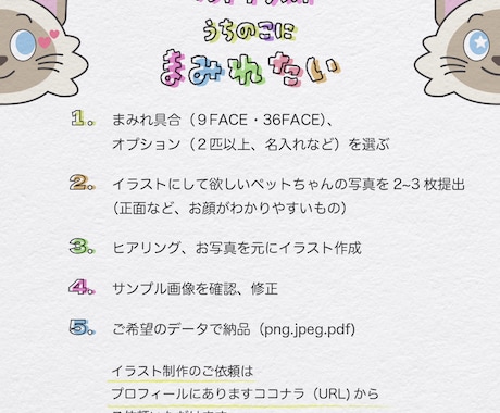 うちの子にまみれたい方！ペットイラスト作成します いろんな表情をしたペットちゃんのイラストをお作りします！ イメージ2