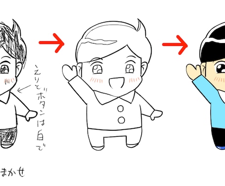 あなたの手書きをデジタル化します あなたが描いた手書きをデジタル(データ)化します イメージ2
