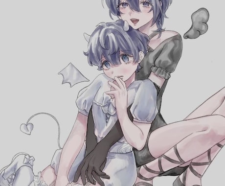 リアルで透明感のあるイラスト描きます 厚塗りで柔らかい雰囲気と透明感を表現します。 イメージ1