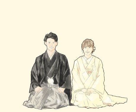 結婚式・似顔絵・ウェルカムボードのイラスト描きます イメージ1
