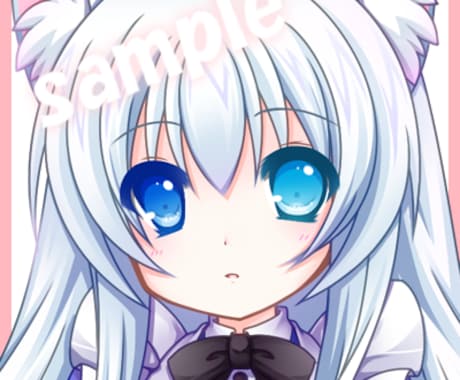萌えキャラ系ツイッターやＳＮＳのアイコン描きます 萌えキャラ風似顔絵・ご自身のオリジナルキャラなど描きます イメージ1
