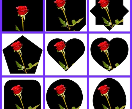 画像を可愛い形で切り抜きます ホームページ等などに使う画像を可愛くしませんか？✵੯•`໒♥ イメージ1