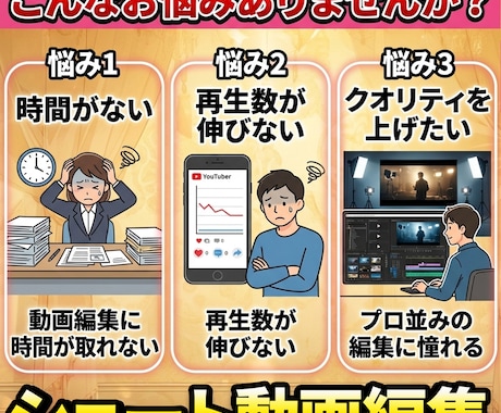 TikTokなどのショート動画の編集を承ります 再生回数を伸ばす動画編集ならお任せください！ イメージ2