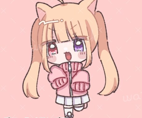 キャラクターのデフォルメイラスト作成します グッズやヘッダーの飾りなどに！ イメージ2
