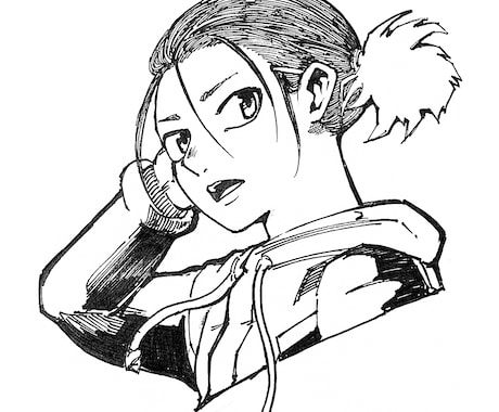ペンのタッチを活かした漫画的なキャラを制作致します ◆現役のデザイナーが高品質イラストを提供させて頂きます イメージ1