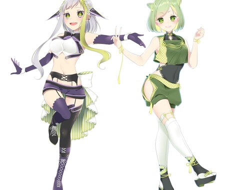 キャラクター立ち絵制作いたします イメージ画、ゲーム制作、TRPG等にご活用ください イメージ2