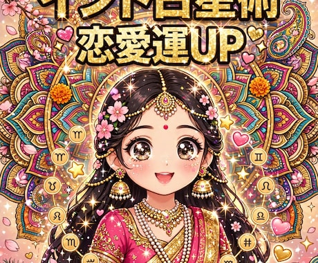 本場インドのヴェーダ占星術で占いますます 恋愛・仕事・金運 あなたの宿命を解き明かす イメージ2
