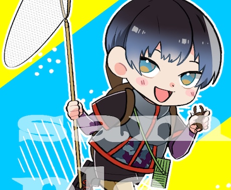 かわいい☆かっこいいミニキャラ作成します あなたのお気に入りの一枚お描きします☆ イメージ2