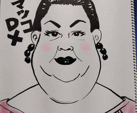 開運笑顔似顔絵☆彡笑顔あふれている似顔絵を描きます プロのヒーラーが笑顔があふれている似顔絵を描きます☆彡 イメージ2
