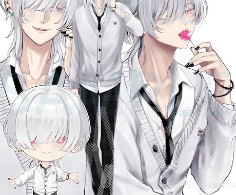 アイコンやイラストを制作します 立ち絵や表紙等も◎何度でも修正可！お気に入りの1枚をあなたへ イメージ2
