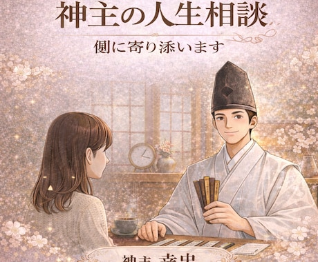 神主が悩みを解決し幸せの道へ導きます 人生相談を現実的な視点と占いであなたの側に寄り添います イメージ1