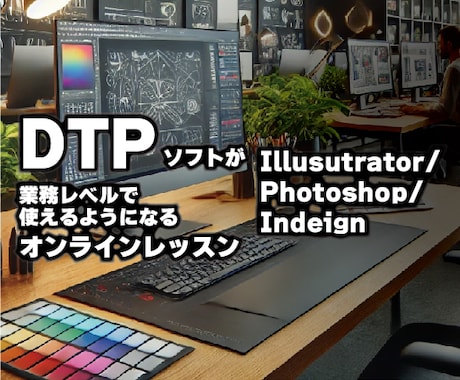 DTPソフトのオンラインレッスンいたします Photoshop Illustrator Indesign イメージ1