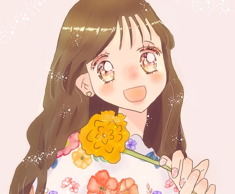 お洒落で可愛い女の子のイラストを作成します 「キュンとときめく可愛いイラスト♡」 イメージ1