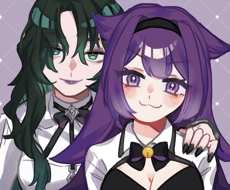 夢絵・CP絵作成致します 好きなキャラクター・お相手様とのイラストを描きます！ イメージ2