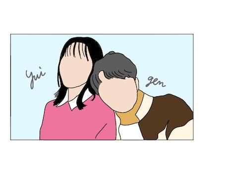 写真を元に線画テイストのお洒落なイラスト描きます イメージ1
