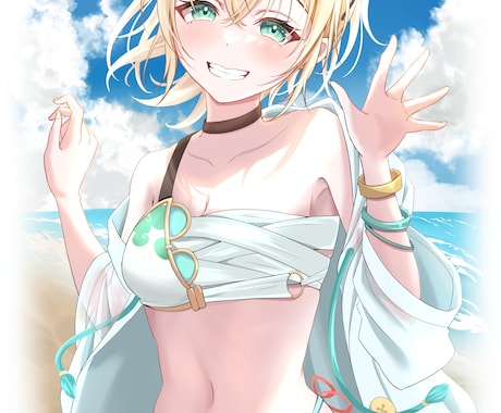 ご希望のイラスト制作致します ミニキャラ、アイコン、一枚絵、歌ってみた、サムネイル等々 イメージ1
