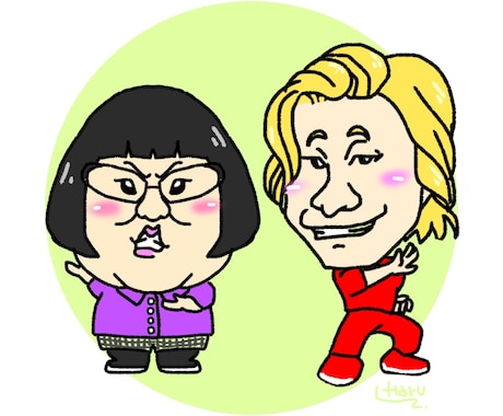 アイコンや名刺に☆似顔絵をデジタルで描きます 使い方色々！ポップなデジタル似顔絵 イメージ2