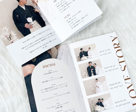 シンプルでお洒落なプロフィールブックをご提供します NO.8 lune