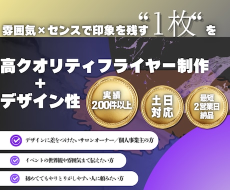 魅せるフライヤーイベントの世界観ごとデザインします イメージ1