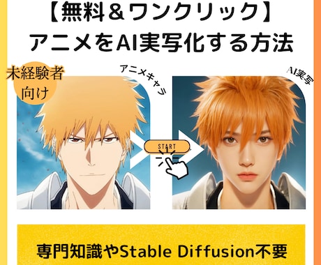 AIでアニメキャラを実写化させる方法をお伝えします 無料！Stable Diffusion不要！初心者向けガイド イメージ1