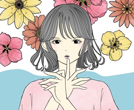 イラスト/アイコン作成　可憐なイラストを描きます お花モチーフの可愛いイラストを描きます。 イメージ2